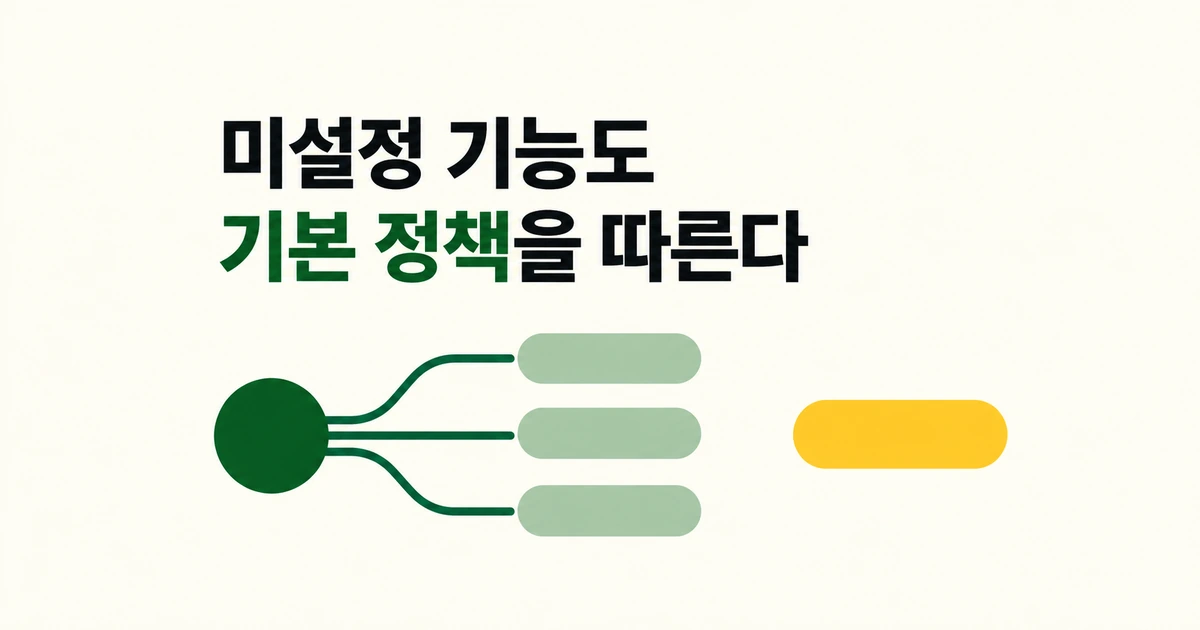 Copilot 미설정 기능, 회사 기본 정책대로 바뀐다
