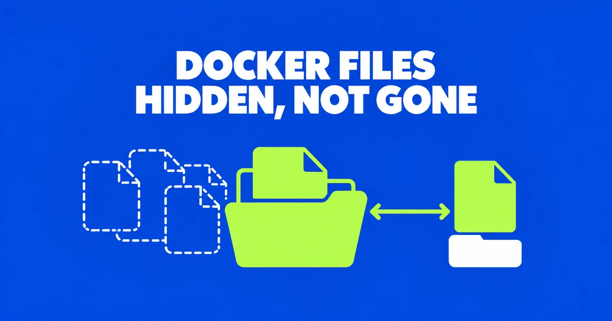 Docker Bind Mount Is Empty: Why Image Files Do Not Copy to the Host