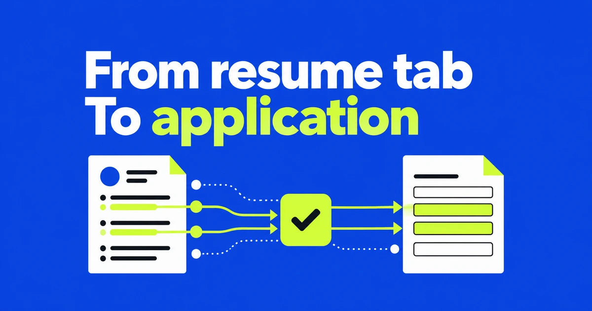 Firefox Smart Form Fill: Use a Resume Tab to Help Fill an Application