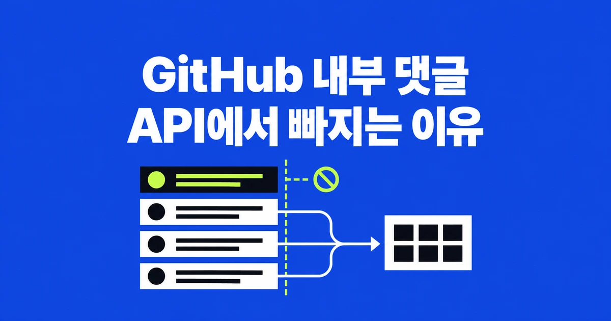 GitHub 보안 권고 댓글, API로 가져오면 왜 일부가 빠질까