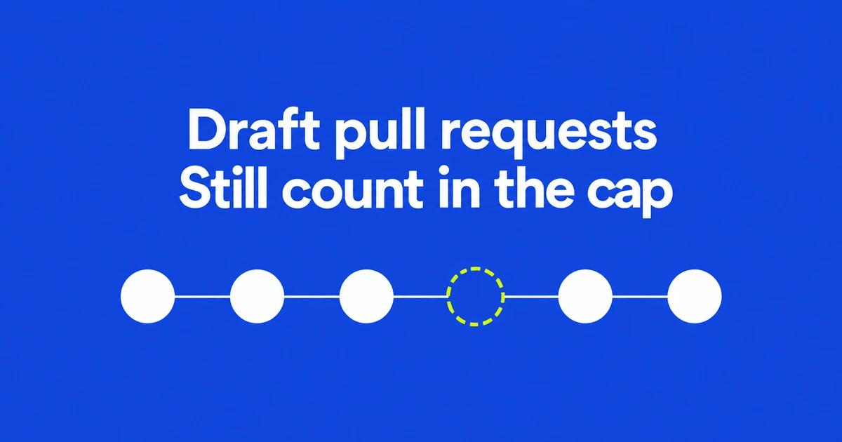 Does Converting a GitHub PR to Draft Free Up Your Limit?