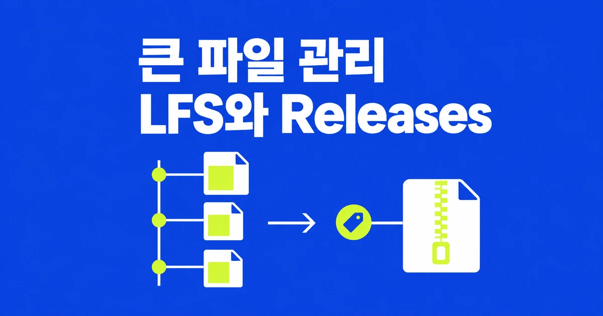 GitHub 큰 파일 올리기, Git LFS와 Releases는 언제 쓰나