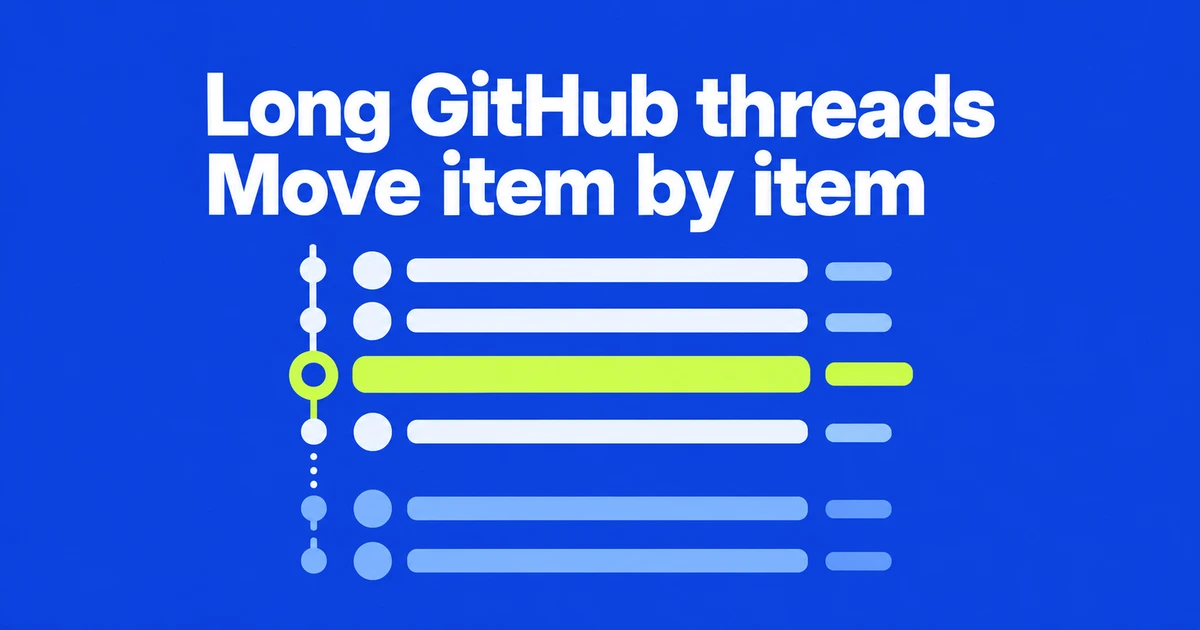 How to Navigate Long GitHub Threads with a Screen Reader