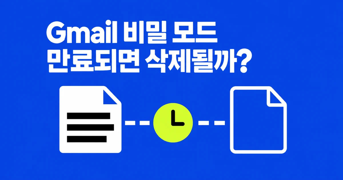 Gmail 비밀 모드, 만료되면 상대 메일함에서도 삭제될까?