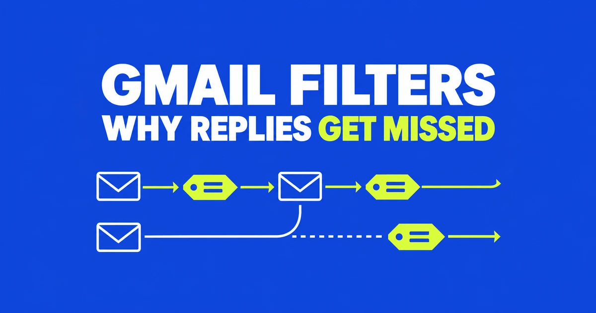 Why Your Gmail Filter Misses Replies in the Same Conversation