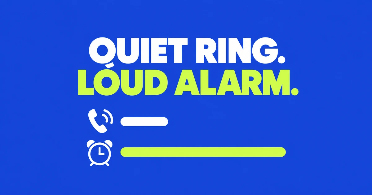 Make your iPhone alarm louder without raising the ringtone