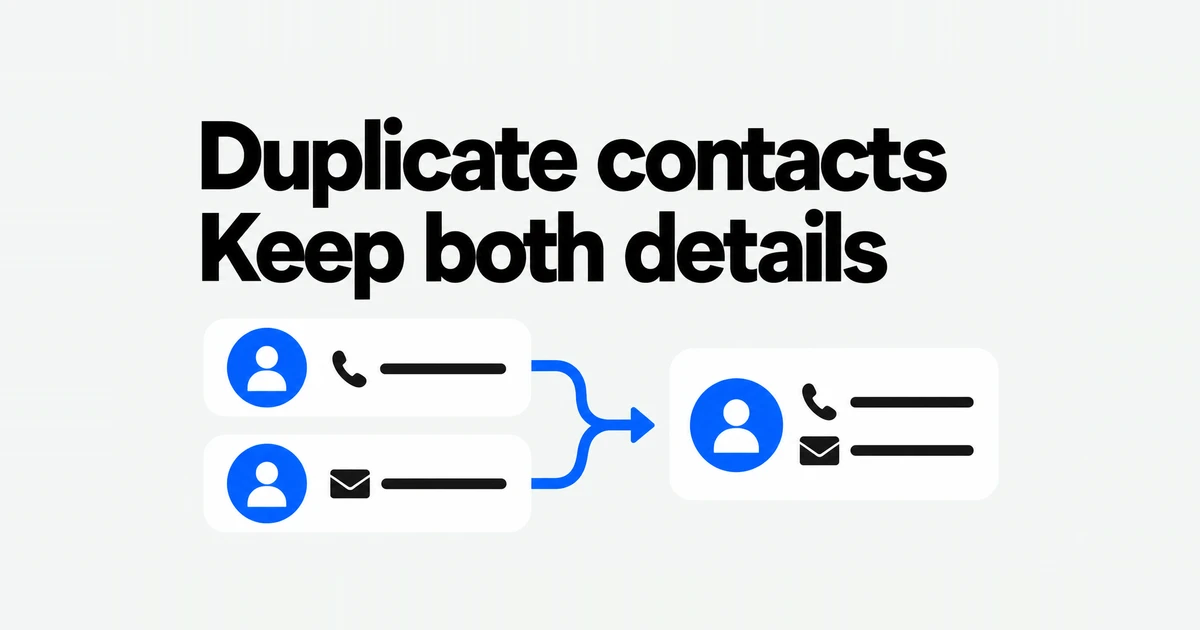 Duplicate iPhone contacts but no merge option? Check iCloud and Google