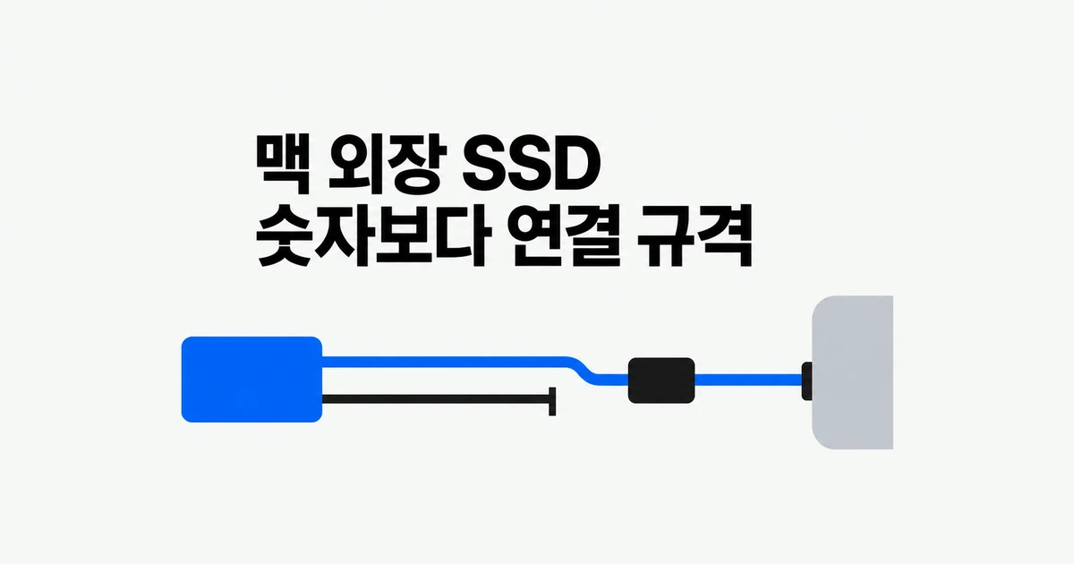 맥 외장 SSD, 2,000MB/s 제품을 사면 두 배 빨라질까?