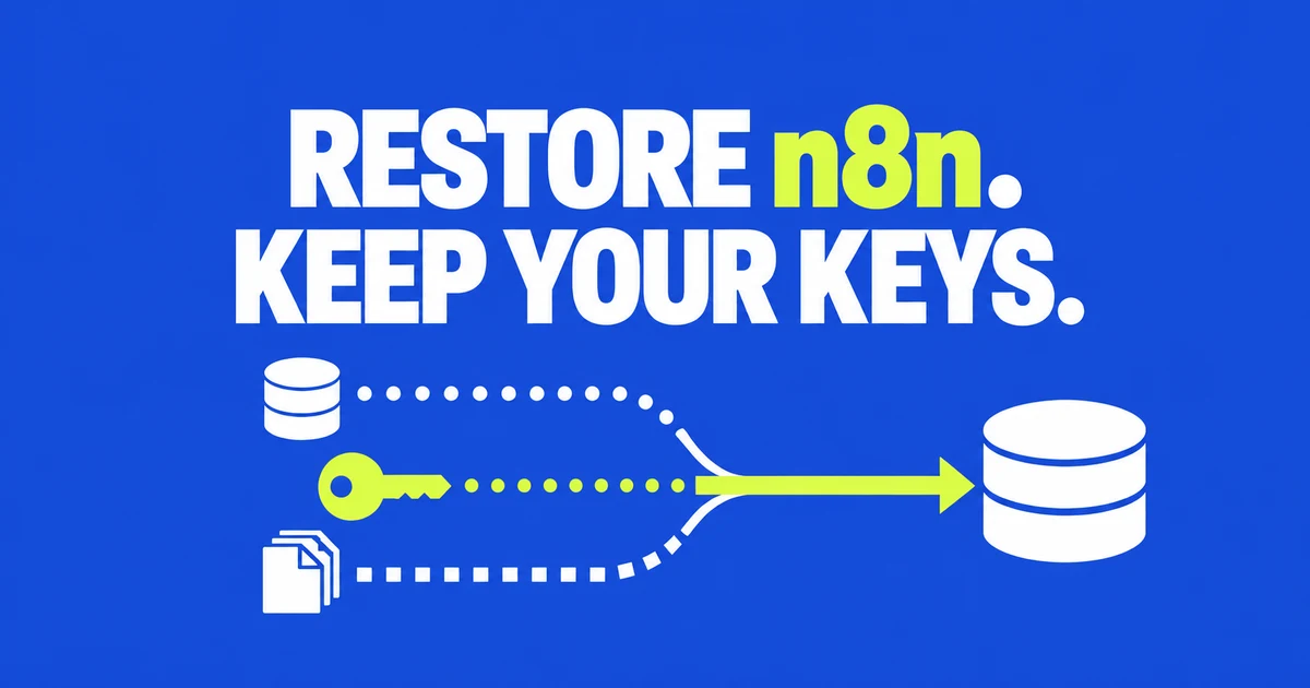 n8n Backup and Restore: Keep Your Workflows and Credentials