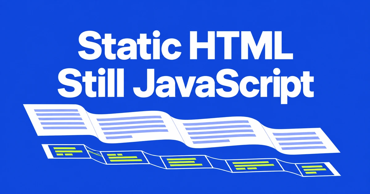 Why Your Next.js Static Blog Still Ships JavaScript