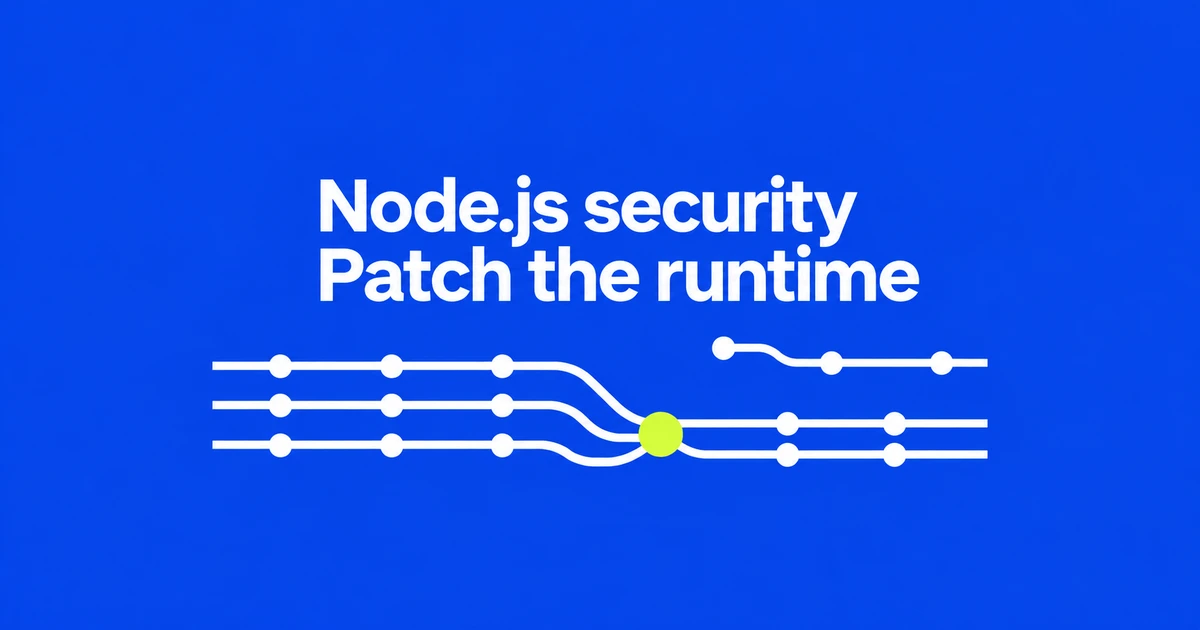 Node.js October Security Update: Patch the Runtime, Not Just npm Packages