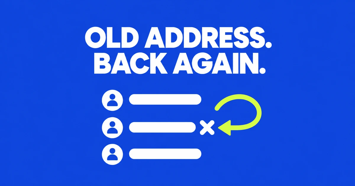 Deleted Outlook autocomplete addresses keep coming back