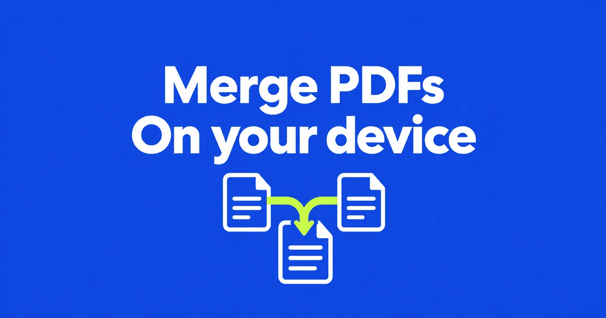 Merge PDFs Locally with PaperPilot: Browser or CLI?