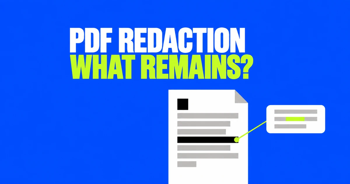 Is Your PDF Redacted, or Is the Text Just Covered?
