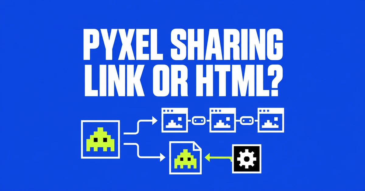 Share a Python Game in the Browser: Pyxel Links vs HTML Export