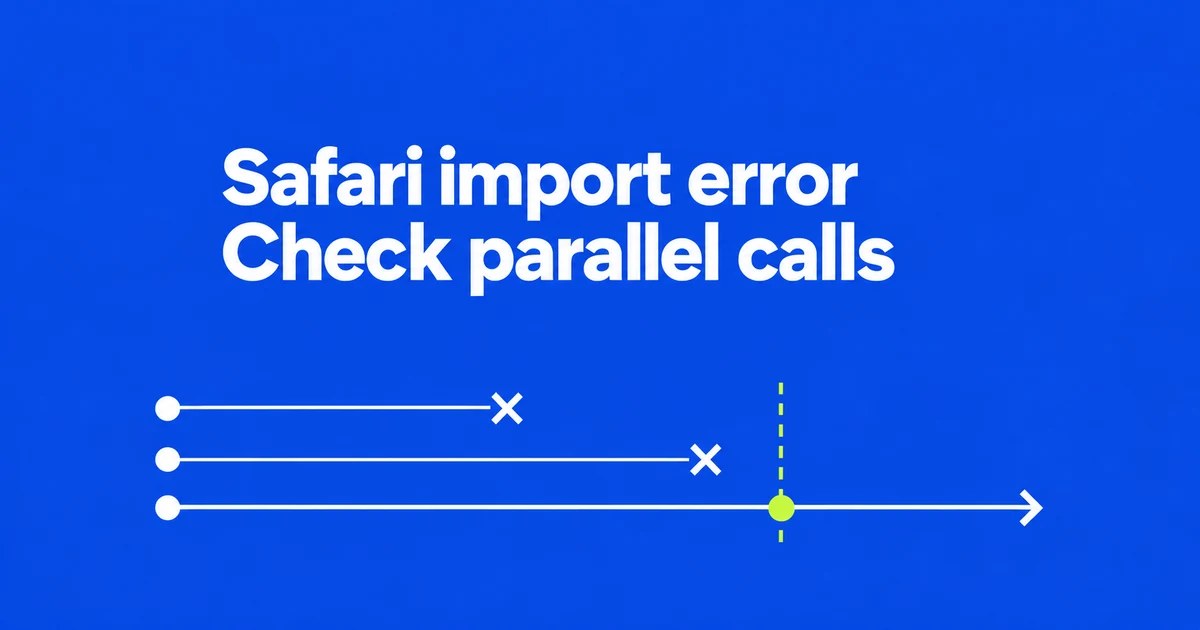 Safari “Cannot access uninitialized variable”: Is top-level await the cause?