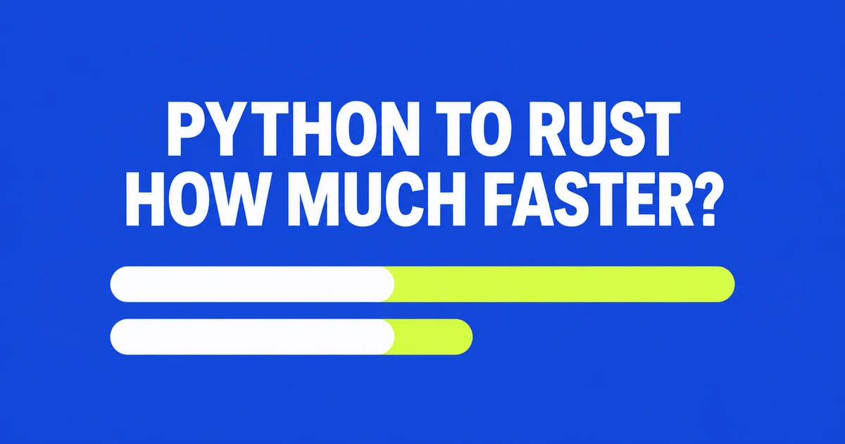 Will Rewriting a Slow Python Web Service in Rust Make It Faster?