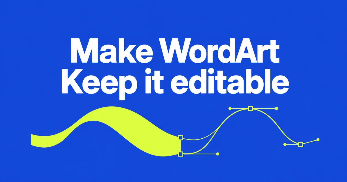Make Retro WordArt in TitleArt—and Keep an Editable Copy