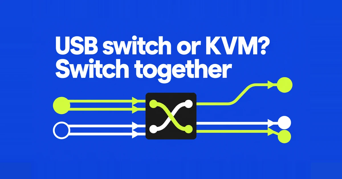 USB Switch or KVM for a Work Laptop and Gaming PC?
