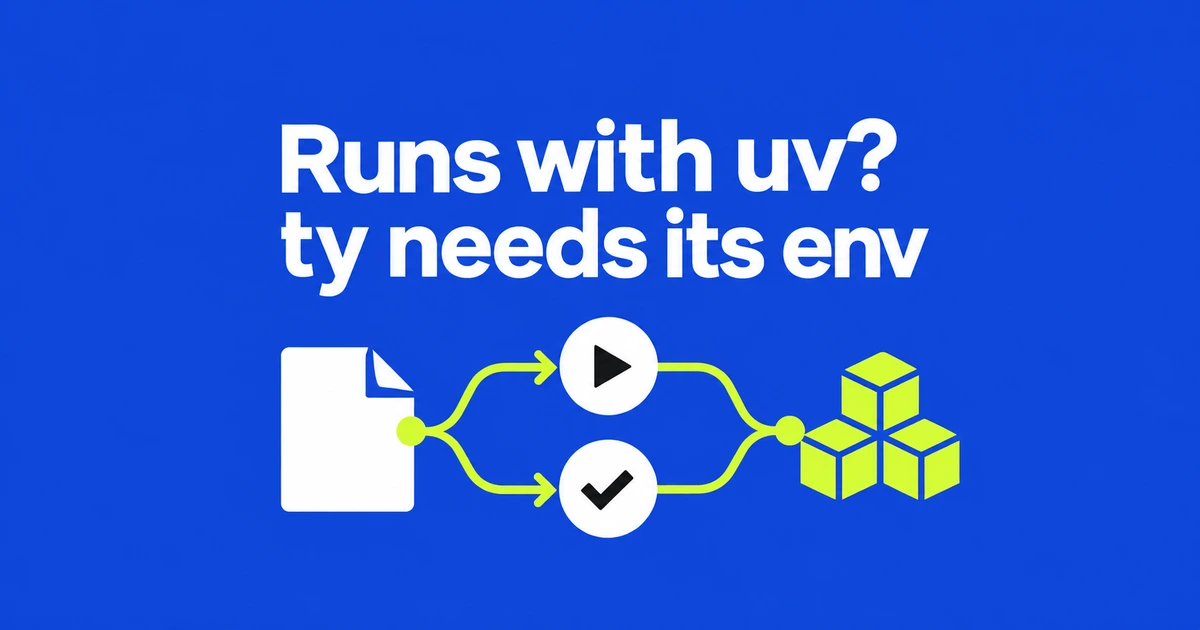 uv Script Runs but ty Cannot Resolve Imports? Match the Script Environment