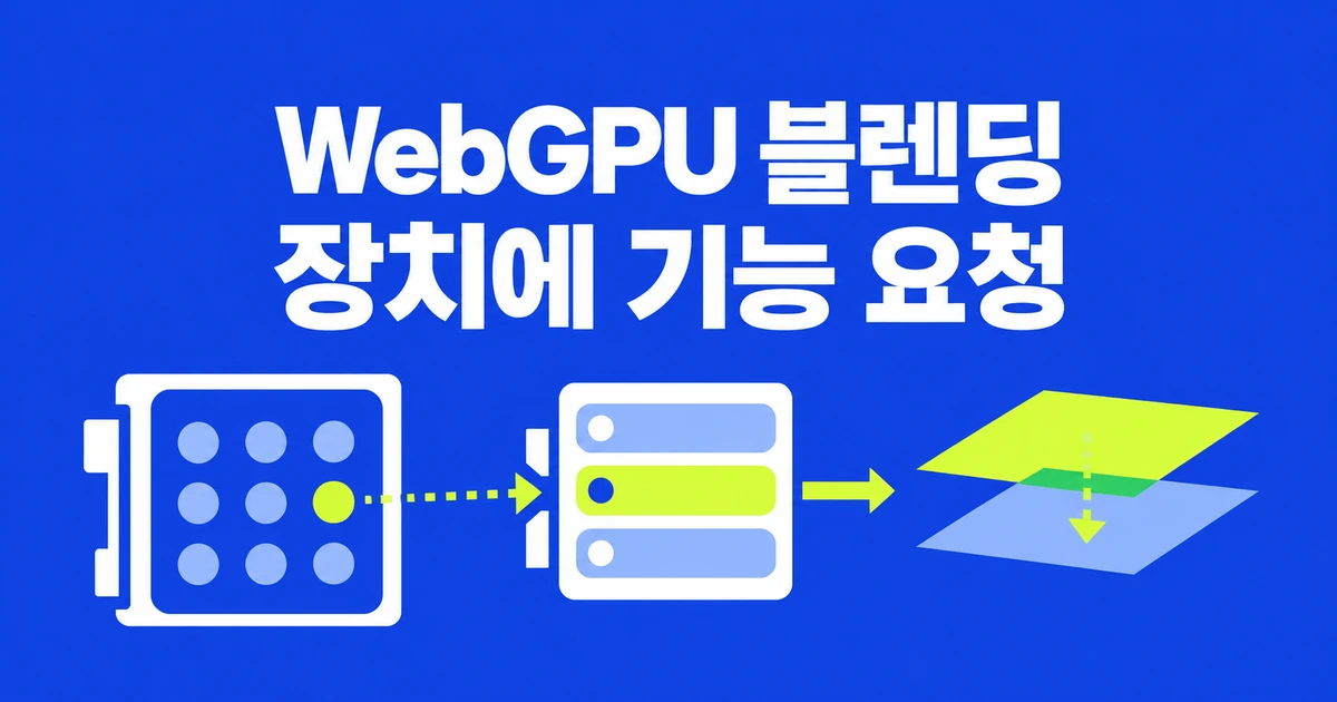 WebGPU rgba32float 블렌딩 오류: 장치 생성 때 켜야 할 기능