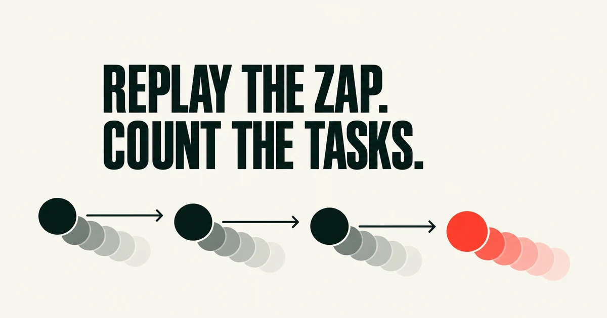 Does Replaying a Zap Use Tasks? Zapier Retry Billing Explained